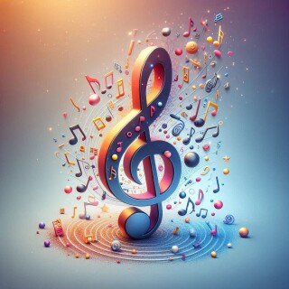 Music note visual #11957