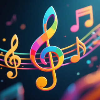 Music note visual #12038