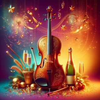 New Year musical instruments visual #12246