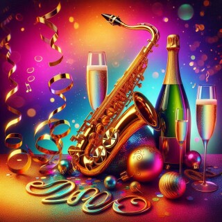 New Year musical instruments visual #12239