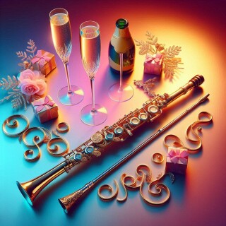 New Year musical instruments visual #12237