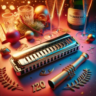 New Year musical instruments visual #12230
