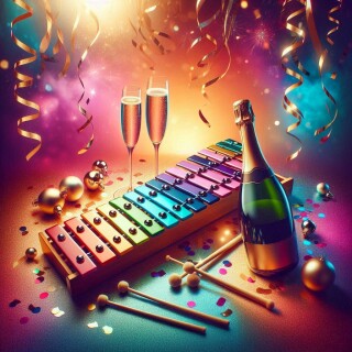 New Year musical instruments visual #12229