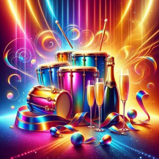 New Year musical instruments visual #12225