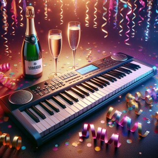 New Year musical instruments visual #12220
