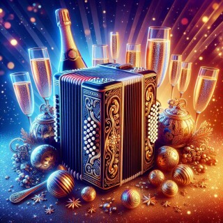 New Year musical instruments visual #12217