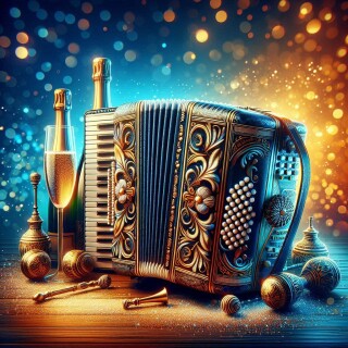 New Year musical instruments visual #12216