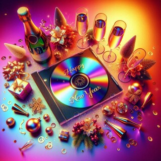 New Year musical instruments visual #12215