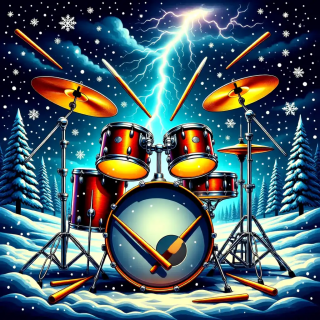 Winter musical instruments visual #12259