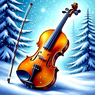 Winter musical instruments visual #12252